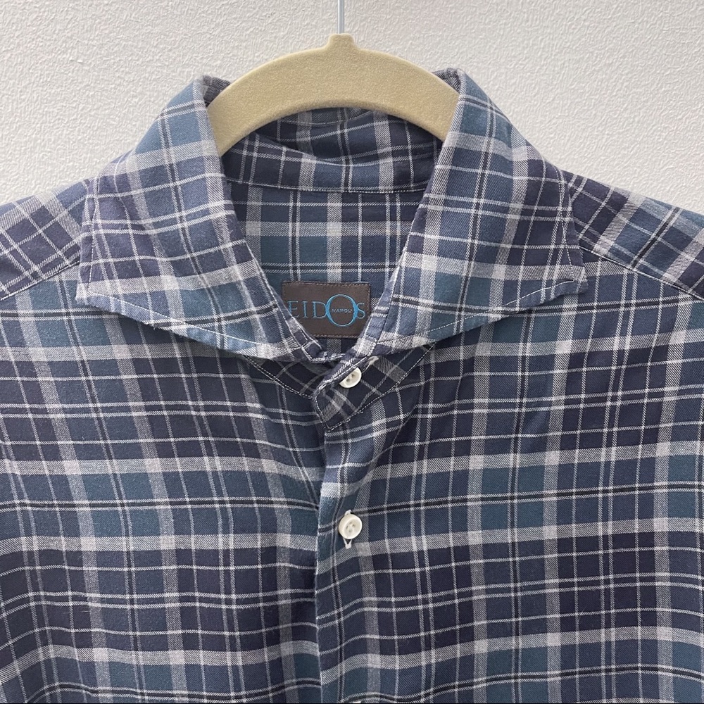 Eidos Napoli Cotton Plaid Shirt